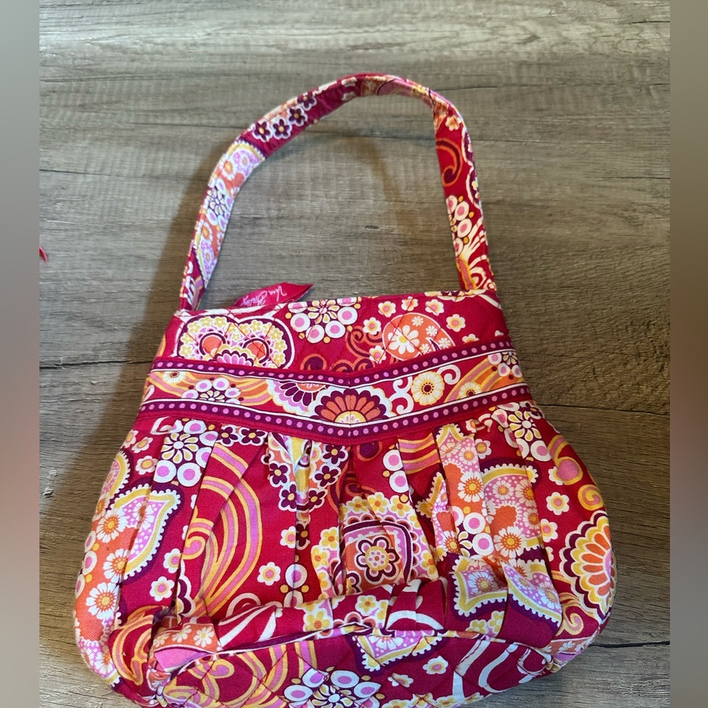 Vera Bradley Raspberry Fizz Paisley Small Mini Bag - Picture 2 of 6
